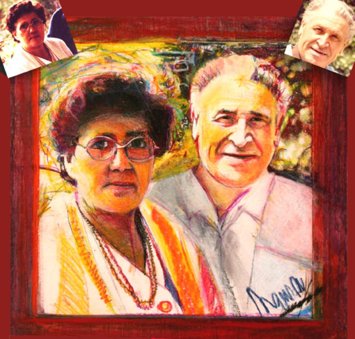 Grands parents 40 x 40