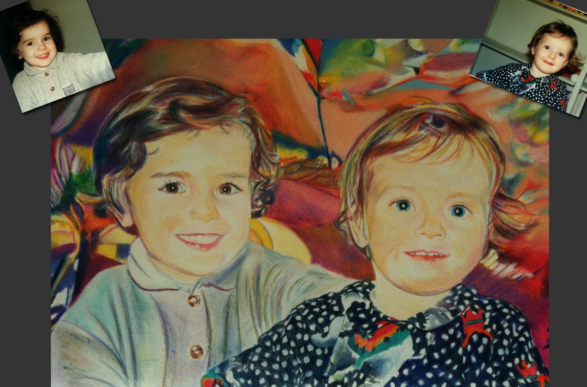 Louise et Flore 40 x 50