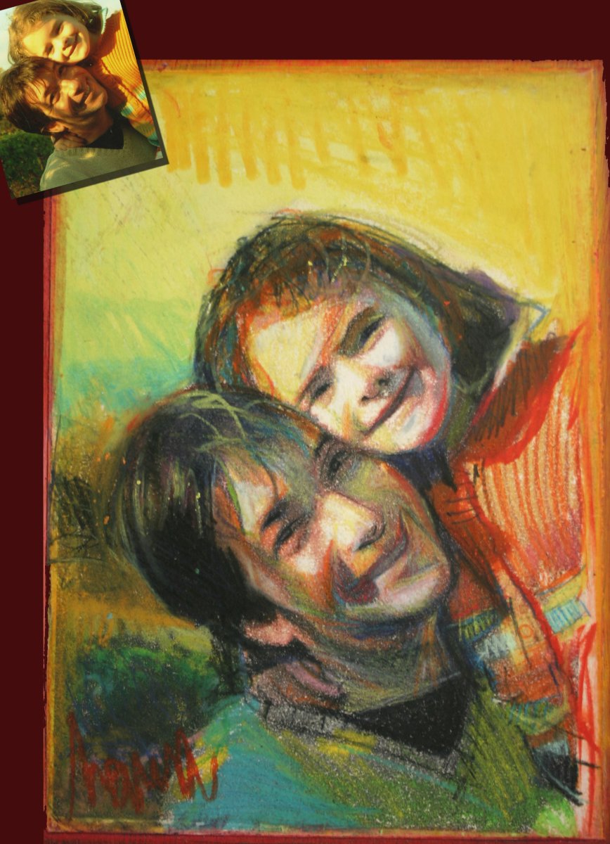 Pat et Maïa 30 x 40