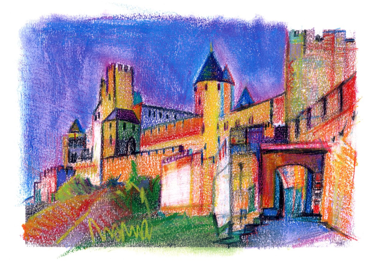 Carcassonne la Cité 30 x 40
