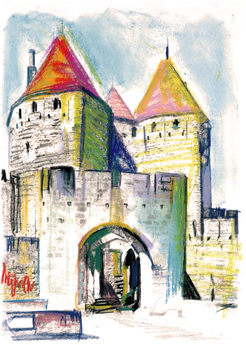 Cité Carcassonne 30 x 40