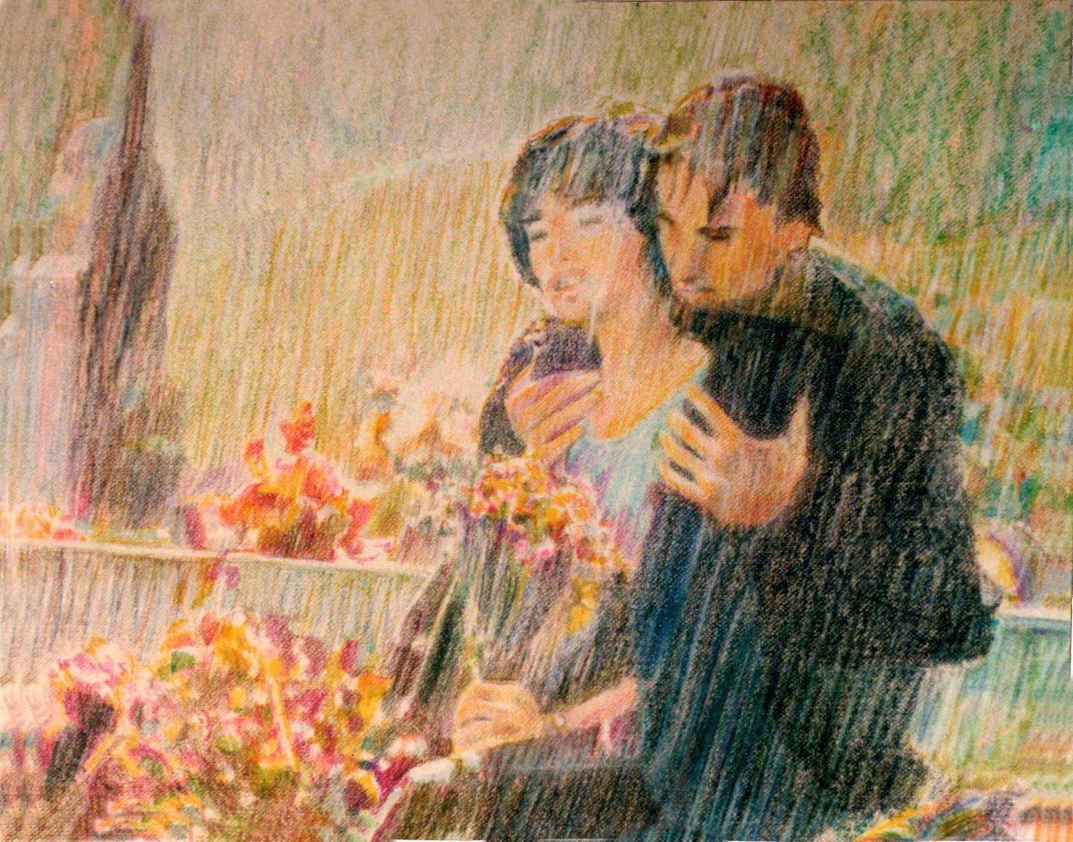 37°2 Au cimetière 50 x 60