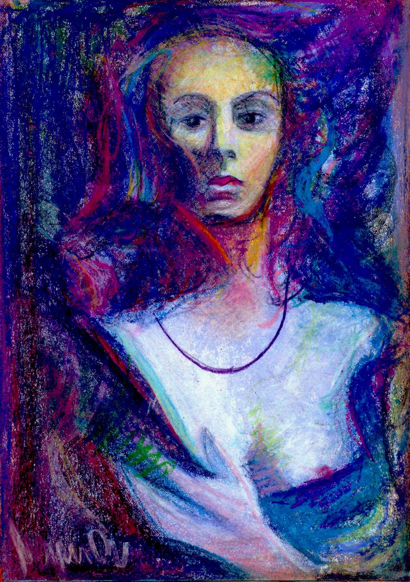 Cette femme ne cessait de revenir, et toujours au même endroit 30 x 40
