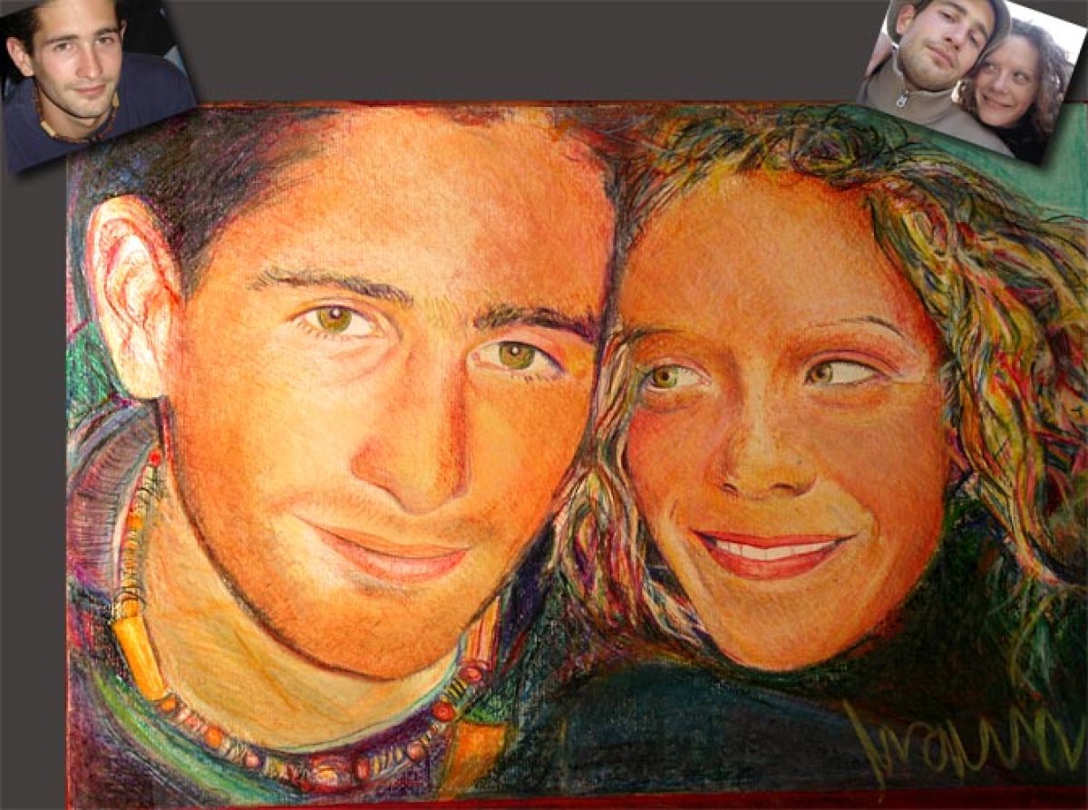 Coline et Rom 40 x 50
