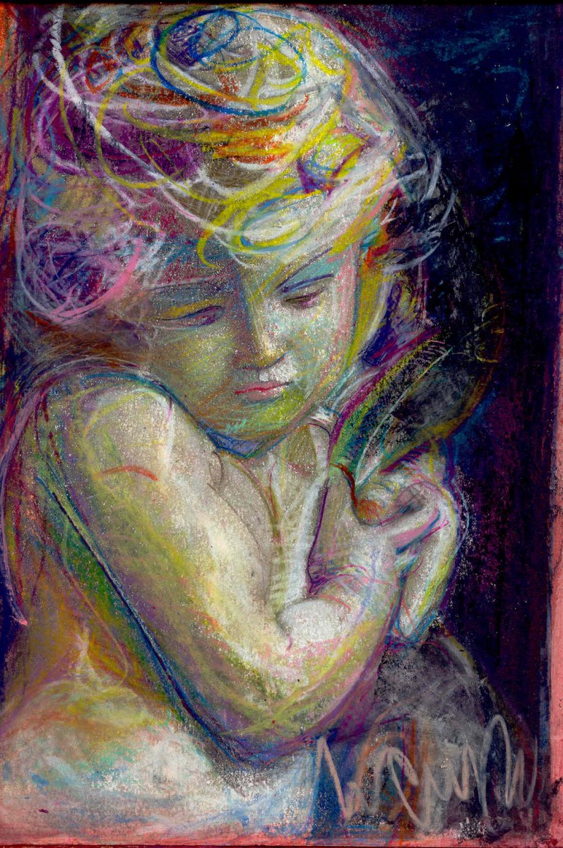 L'enfant-Michel Ange 30 x 40