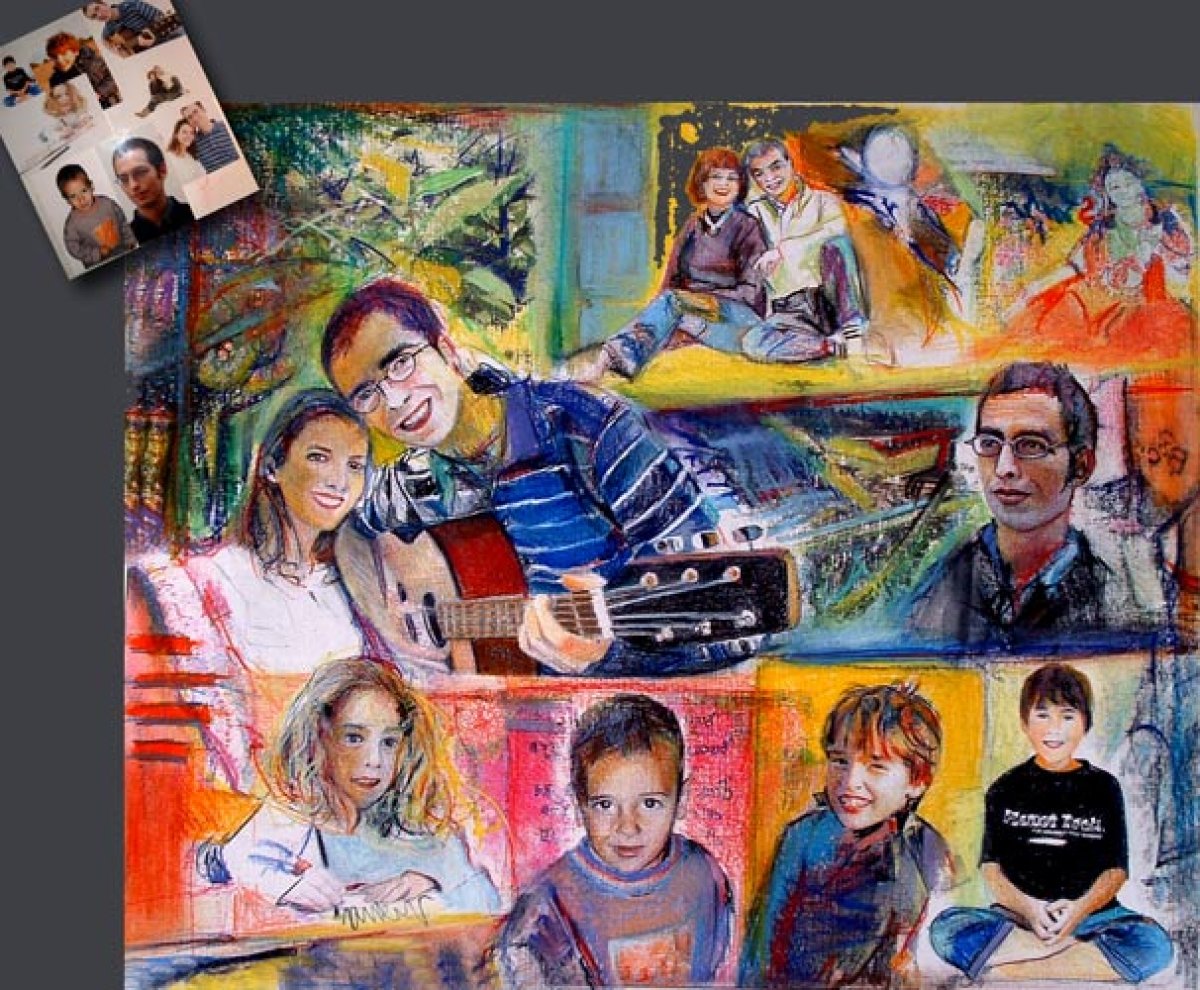 Portrait de famille 80 x 100
