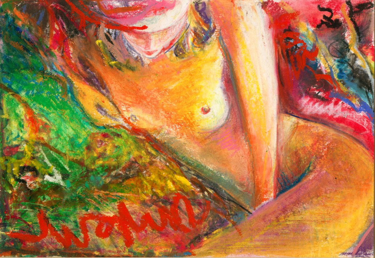 Une tache jaune 30 x 40
