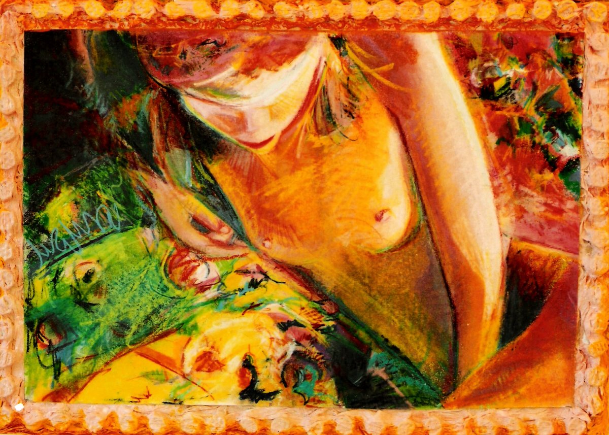 Une tache jaune 40 x 50